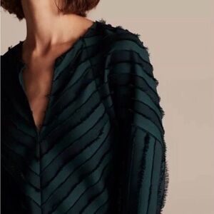 Rebecca Taylor Eyelash Stripe Blouse